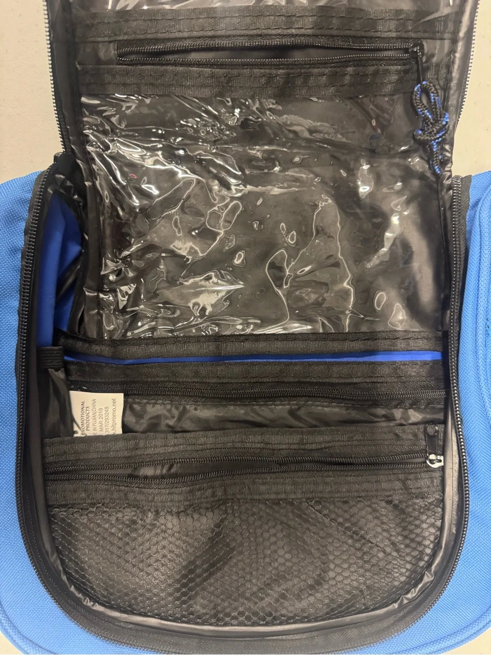 Vintage Blue Pepsi Hanging Toiletry Bag Travel Kit Organizer Dopp Kit with Clip